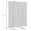Előlap szekrény Luxeo F02-G80(100) white lak,2
