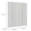 Előlap szekrény Luxeo F02-G80(72) white lak,2