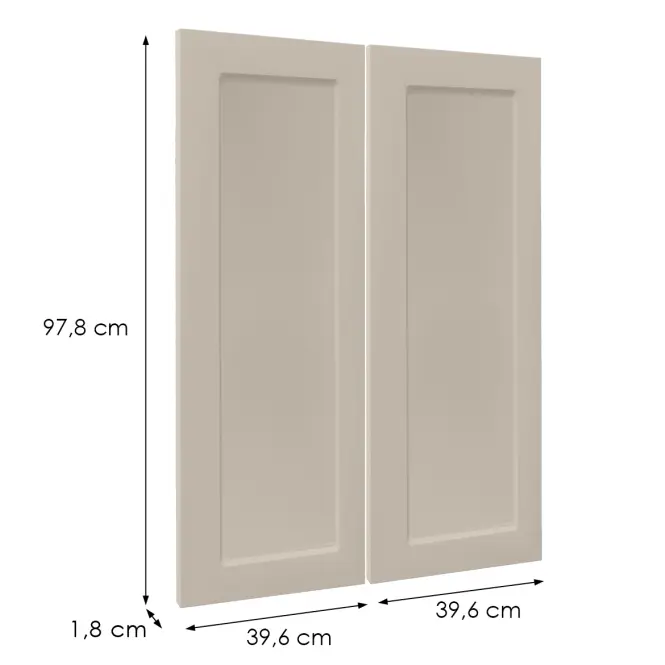 Előlap szekrény Luxeo F15-G80(100) keret white