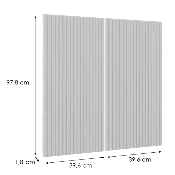 Előlap szekrény Luxeo F14-G80(100) ryfla white
