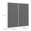 Előlap szekrény Luxeo F14-G80(72) ryfla dark grey,2
