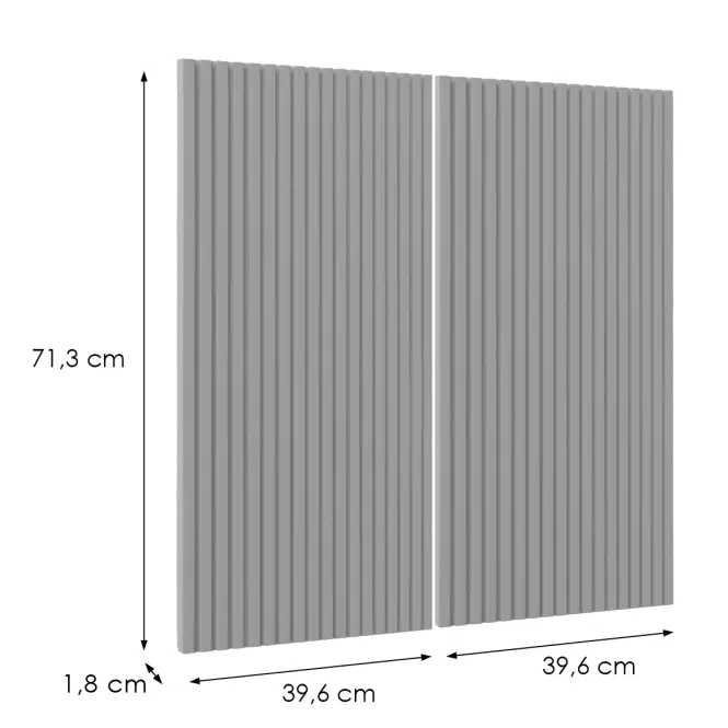 Előlap szekrény Luxeo F14-G80(72) ryfla grey,2