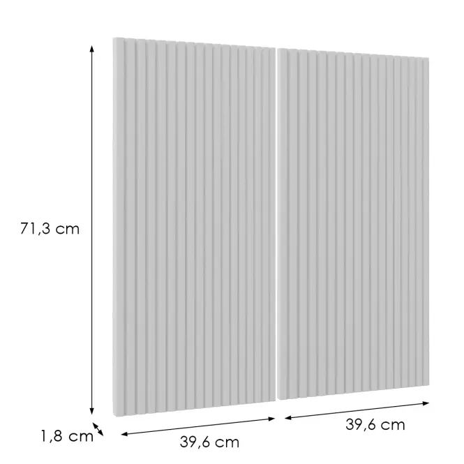 Előlap szekrény Luxeo F14-G80(72) ryfla white