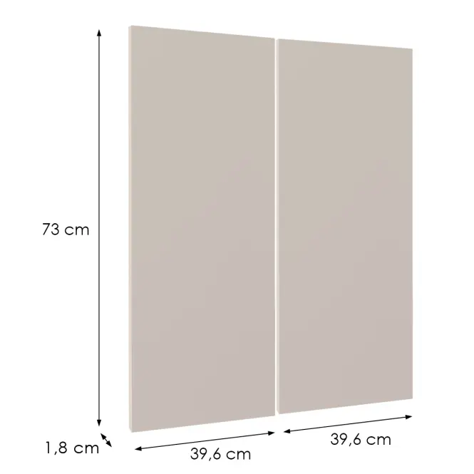 Előlap szekrény Luxeo F08-G80(72) beige,2