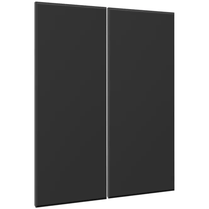 Előlap szekrény Luxeo F16-G80(100) vékony keret black