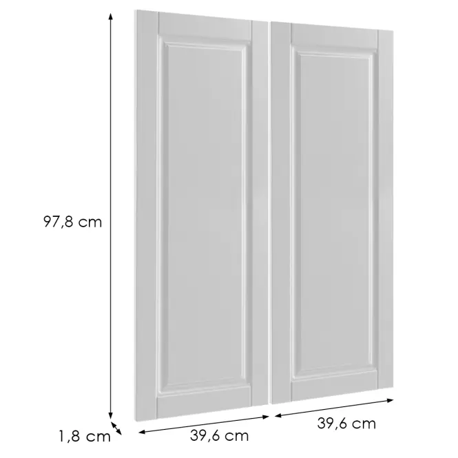 Előlap szekrény Luxeo F13-G80(100) hampton white