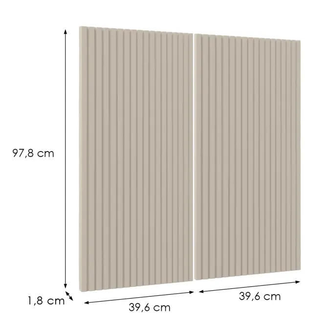 Előlap szekrény Luxeo F14-G80(100) ryfla kasmír