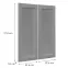 Előlap szekrény Luxeo F15-G80(100) keret grey,2
