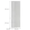 Előlap szekrény Luxeo F02-N60N white lak,2