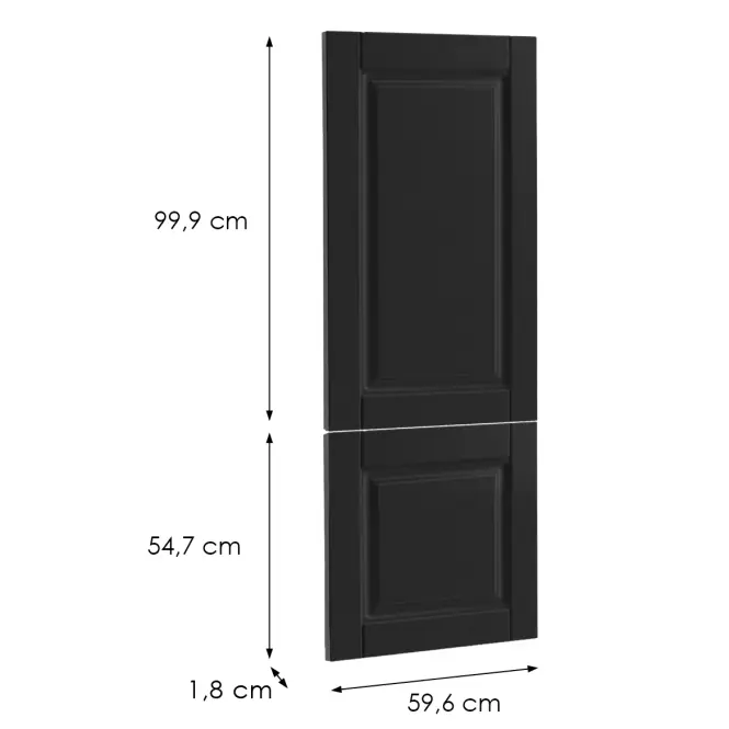 Előlap szekrény Luxeo F13-N60N hampton black,2