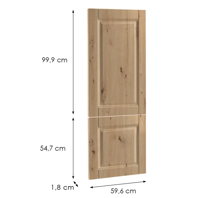 Előlap szekrény Luxeo F13-N60N hampton tölgy,2