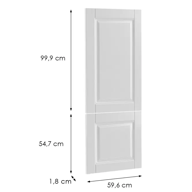Előlap szekrény Luxeo F13-N60N hampton white,2