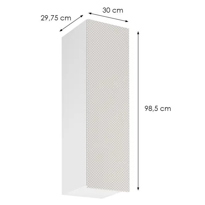 Korpusz Luxeo K04-G30(100) white,2