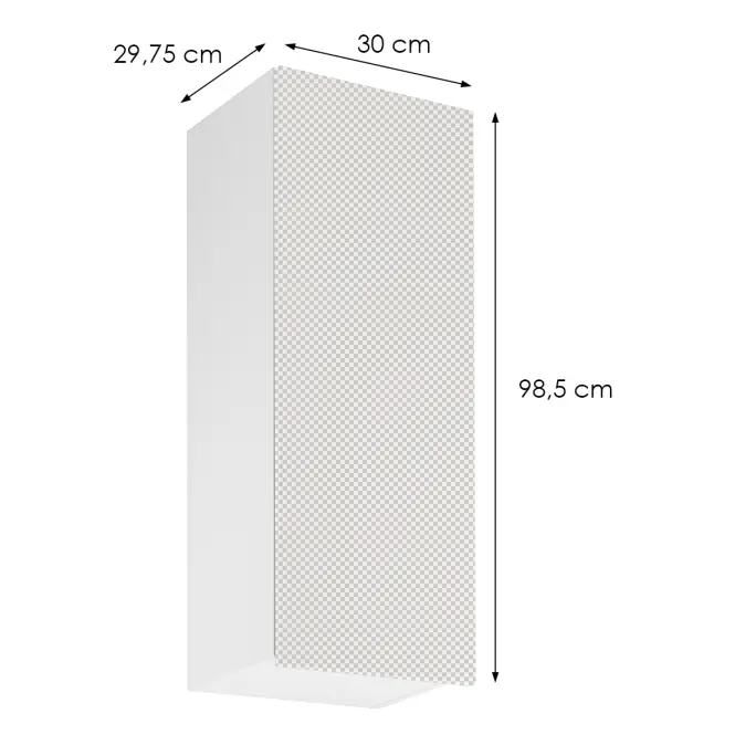 Korpusz Luxeo K04-G40(100) white,2