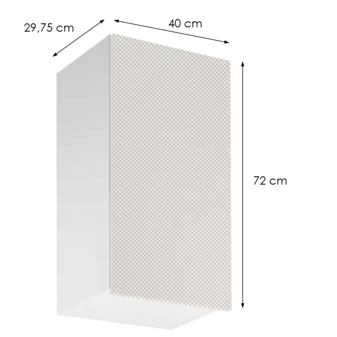 Korpusz Luxeo K04-G40(72) white,2