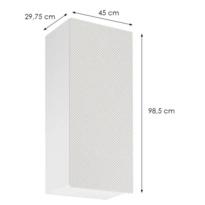 Korpusz Luxeo K04-G45(100) white,2