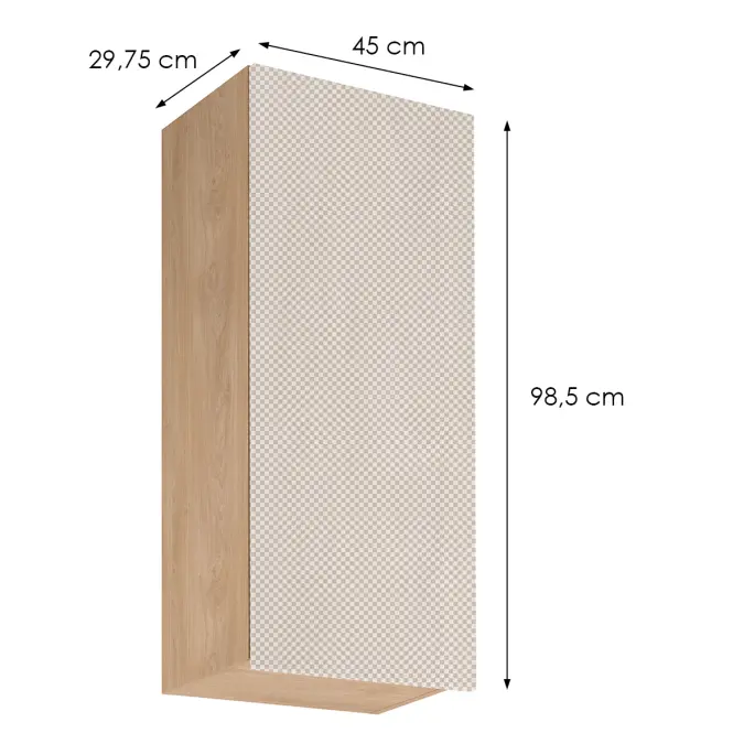 Korpusz Luxeo K04-G45(100) tölgy puccini,2