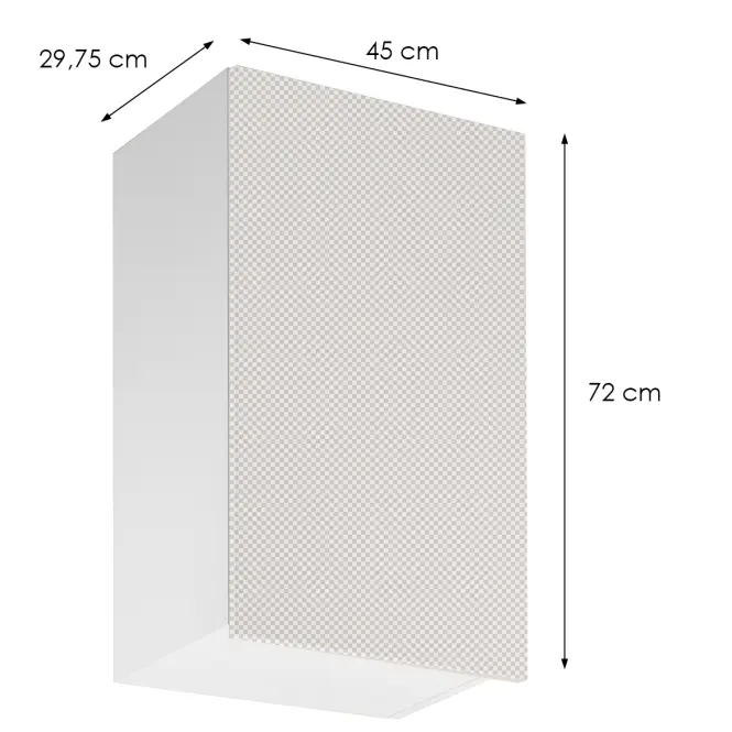 Korpusz Luxeo K04-G45(72) white,2