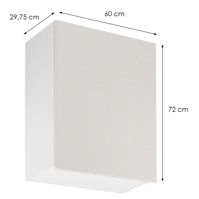 Korpusz Luxeo K04-G60(72) white,2