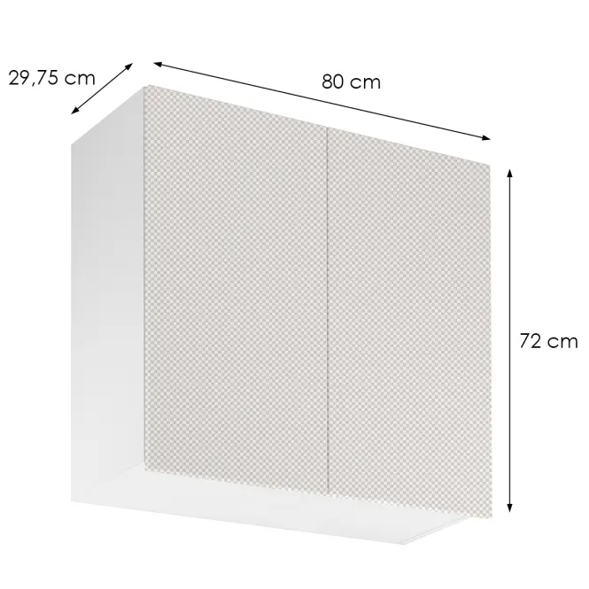 Korpusz Luxeo K04-G80(72) white,2