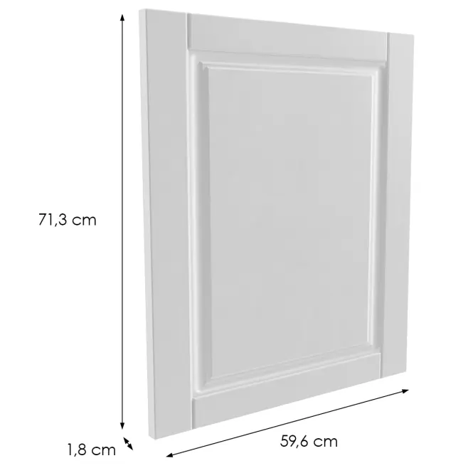 Előlap szekrény Luxeo F13-D100N hampton white,2