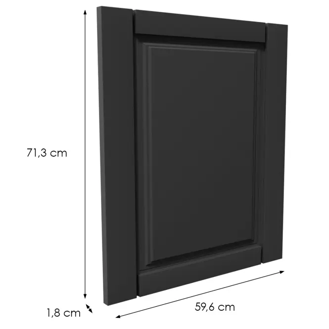 Előlap szekrény Luxeo F13-D100N hampton dark,2