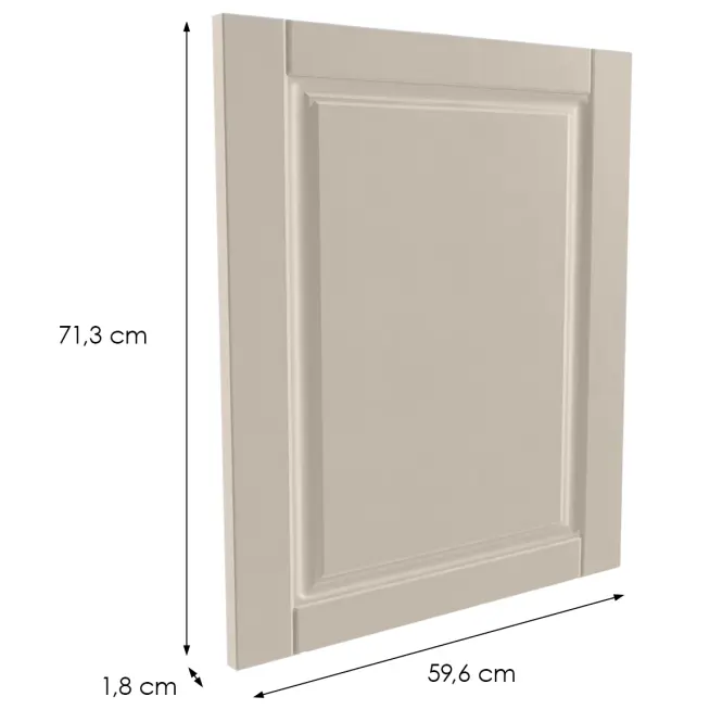 Előlap szekrény Luxeo F13-D100N hampton kasmír,2