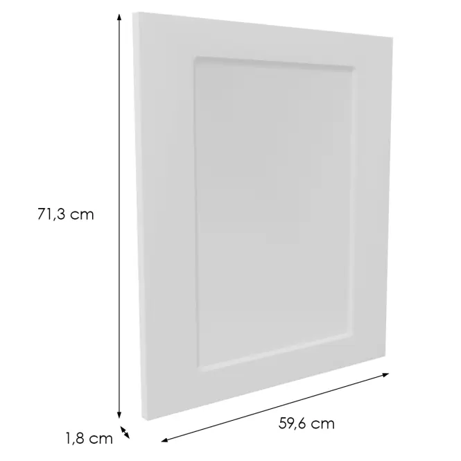 Előlap szekrény Luxeo F15-D100N keret white,2