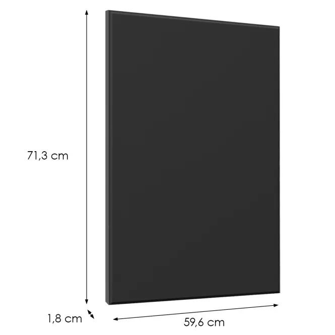Előlap szekrény Luxeo F16-D100N vékony keret dark,2