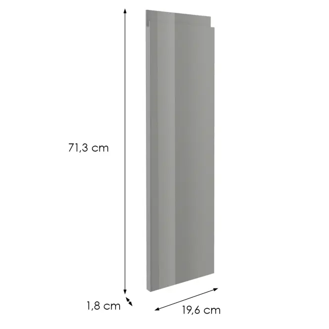 Előlap szekrény Luxeo F02-D20C Axis pro grey lak