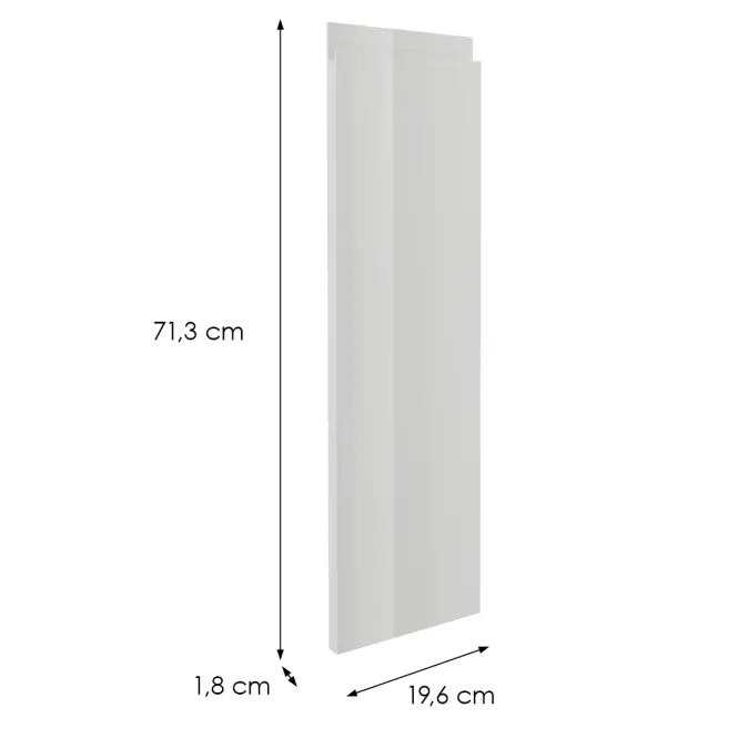 Előlap szekrény Luxeo F02-D20C Axis pro white lak
