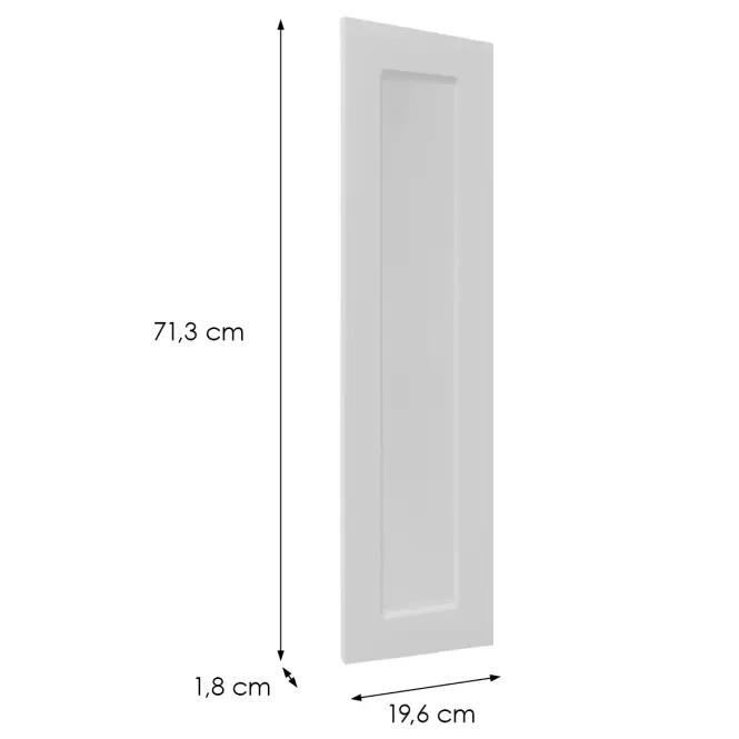 Előlap szekrény Luxeo F15-D20C keret white
