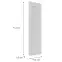 Előlap szekrény Luxeo F15-D20C keret white,2