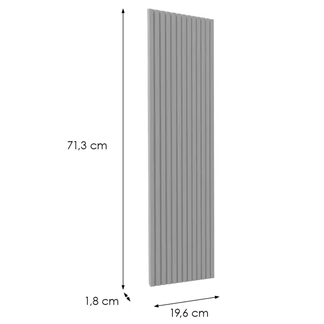 Előlap szekrény Luxeo F14-D20C ryfla grey,2