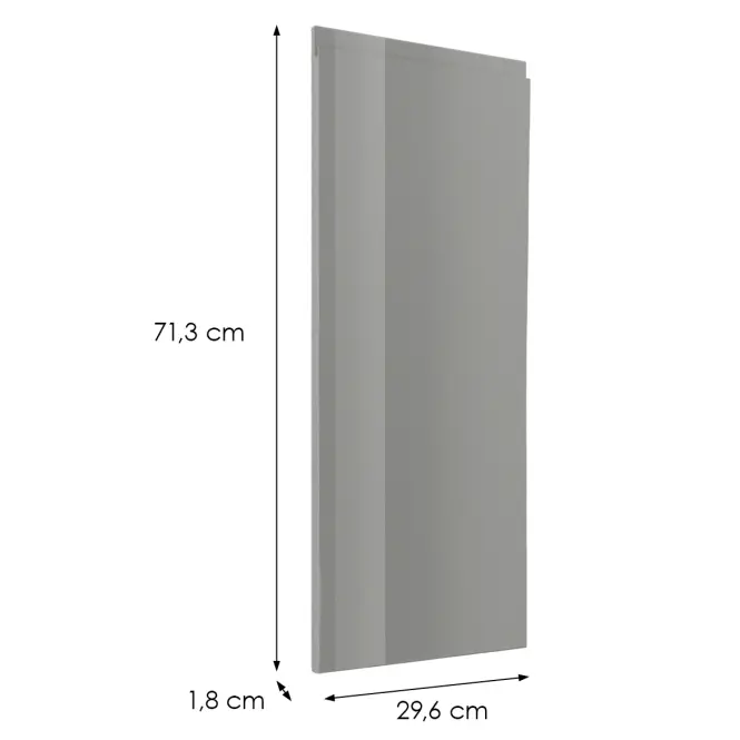 Előlap szekrény Luxeo F02-D30 grey lak