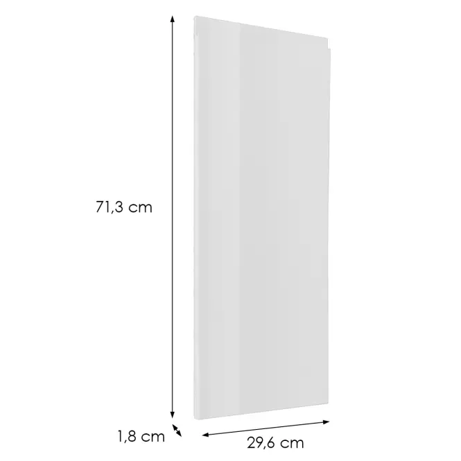 Előlap szekrény Luxeo F02-D30 white lak,2