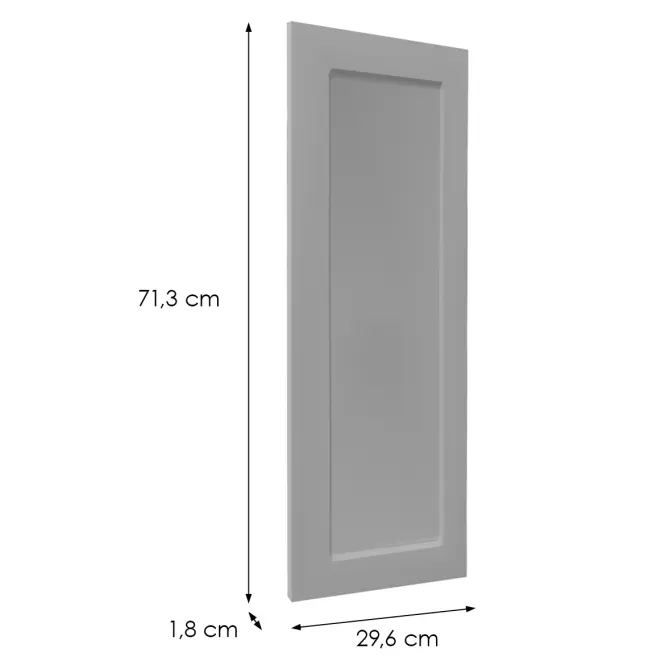 Előlap szekrény Luxeo F15-D30 keret grey,2