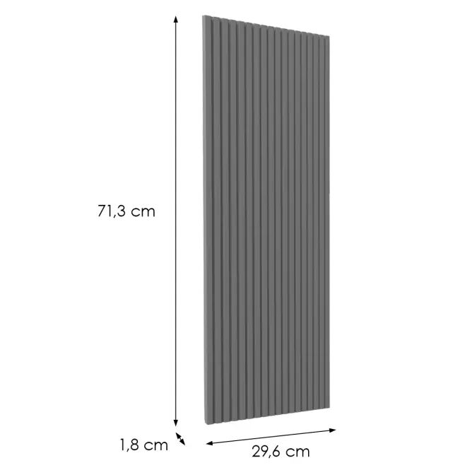 Előlap szekrény Luxeo F14-D30 ryfla dark grey