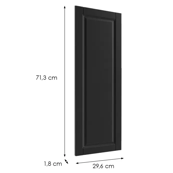 Előlap szekrény Luxeo F13-D30 hampton dark