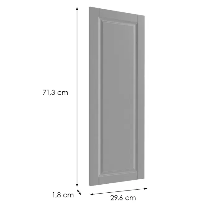 Előlap szekrény Luxeo F13-D30 hampton grey,2