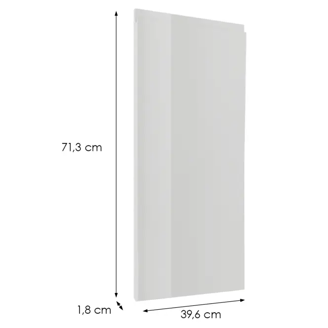 Előlap szekrény Luxeo F02-D40 white lak,2