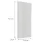 Előlap szekrény Luxeo F02-D40 white lak,2