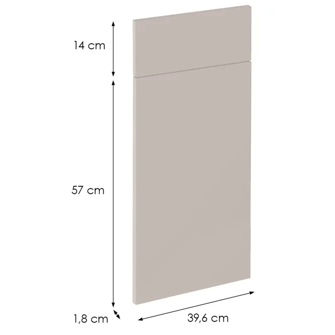 Előlap szekrény Luxeo F08-D40S1-AX beige,2