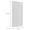 Előlap szekrény Luxeo F13-D40 hampton white,2