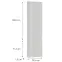 Előlap szekrény Luxeo F02-D40SP white lak,2