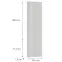 Előlap szekrény Luxeo F02-D40SPWN white lak,2