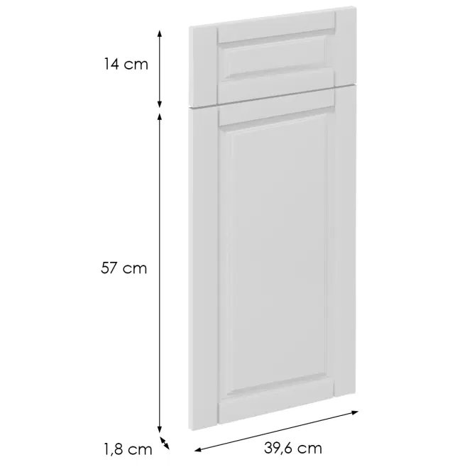 Előlap szekrény Luxeo F13-D40S1-AX hampton white,2