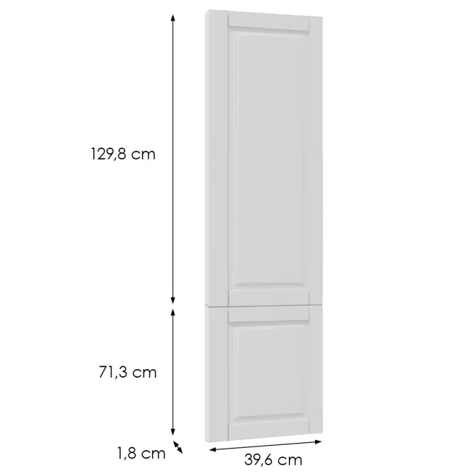 Előlap szekrény Luxeo F13-D40SP hampton white,2