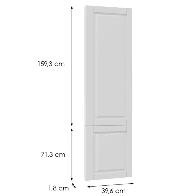 Előlap szekrény Luxeo F13-D40SPWN hampton white,2