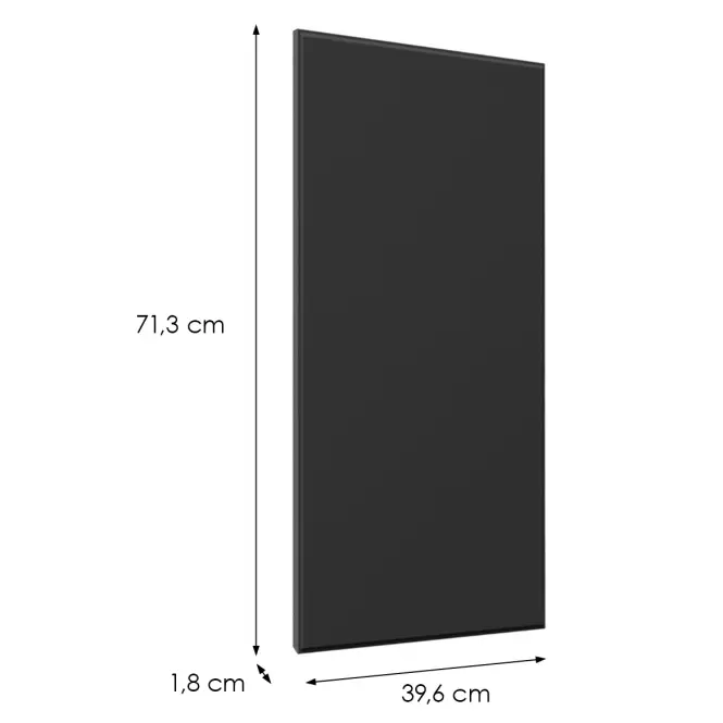 Előlap szekrény Luxeo F16-D40 vékony keret dark,2